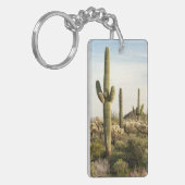 Saguaro Cactus, Arizona, Verenigde Staten Sleutelhanger (Voorkant Links)