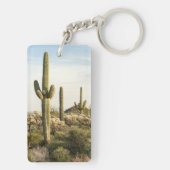 Saguaro Cactus, Arizona, Verenigde Staten Sleutelhanger (achterkant)