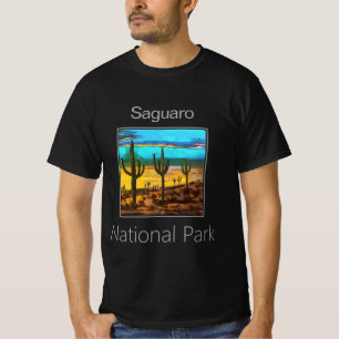 Saguaro Cactus bij zonsondergang, Saguaro National T-shirt