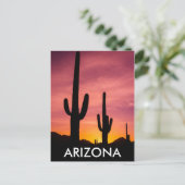 Saguaro cactus bij zonsopgang, Arizona Briefkaart (Staand voorkant)