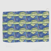 Saguaro Cactus Blue Golf Towel Golfhanddoek (Horizontaal)