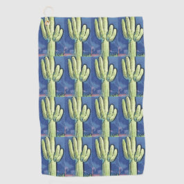 Saguaro Cactus Blue Golf Towel Golfhanddoek