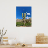 Saguaro Cactus Blue Skies Arizona Poster (Keuken)