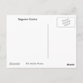 Saguaro Cactus Briefkaart (Achterkant)