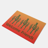 Saguaro Cactus Desert Sunset Doormat Deurmat (Schuin)