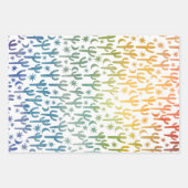 Saguaro Cactus Desert Waterverf Natuur Botanisch Inpakpapier Vel (Voorkant 3)