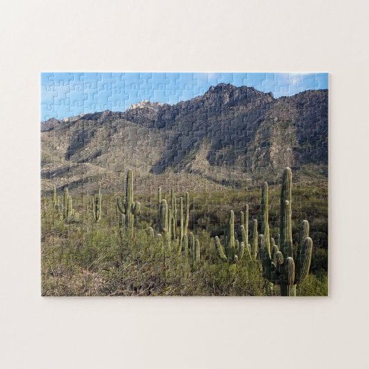 Saguaro Cactus en Catalina Mountains, Tucson AZ Legpuzzel (Horizontaal)