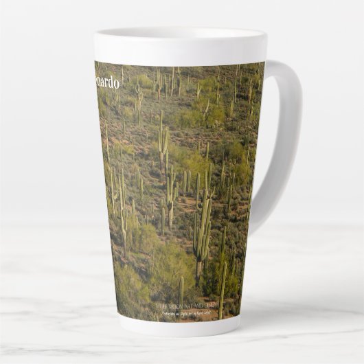 Saguaro Cactus Forest Arizona Latte Mok (Rechterhoek)