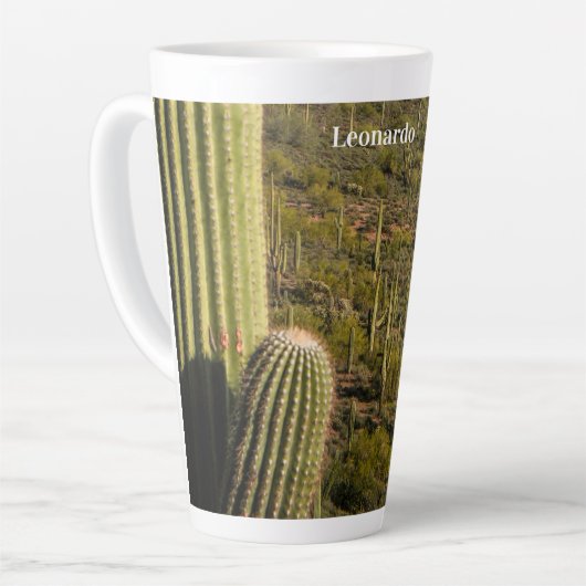 Saguaro Cactus Forest Arizona Latte Mok (Linkerhoek)