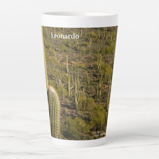 Saguaro Cactus Forest Arizona Latte Mok (Voorkant)
