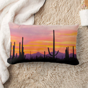 Saguaro Cactus Forest op Sunset Kussen