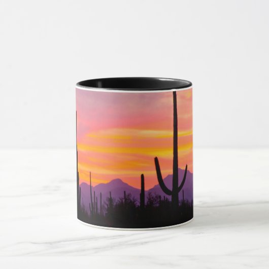 Saguaro Cactus Forest op Sunset Mok (Midden)