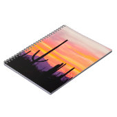 Saguaro Cactus Forest op Sunset Notitieboek (Linkerzijde)