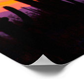 Saguaro Cactus Forest op Sunset Poster (Hoek)