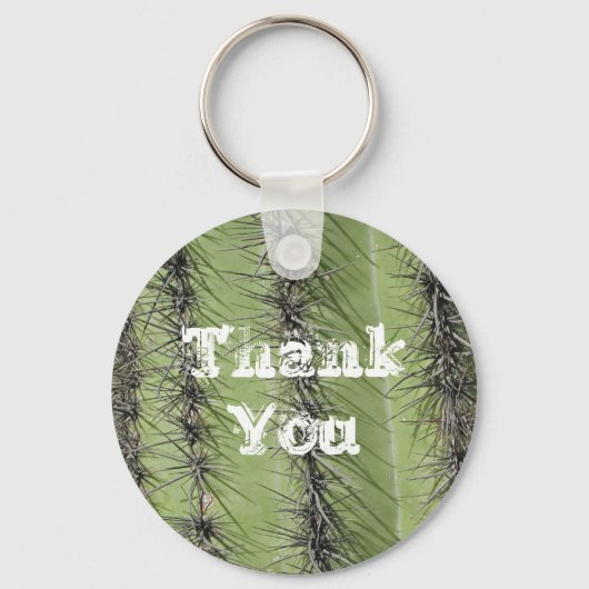 Saguaro Cactus Foto Cacti Needle Hartelijk dank Sleutelhanger (Voorkant)