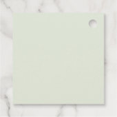 Saguaro Cactus Hand Drawn Green Baby shower Bedankjes Labels (Achterkant)