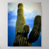 Saguaro Cactus High Briefkaart Poster (Voorkant)