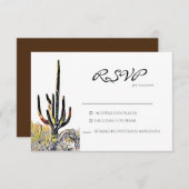 Saguaro Cactus Kaart Spaans antwoord (Voorkant / Achterkant)