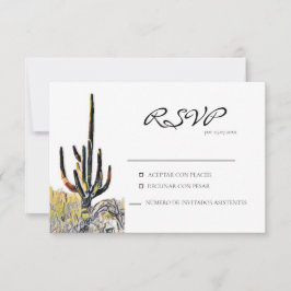 Saguaro Cactus Kaart Spaans antwoord