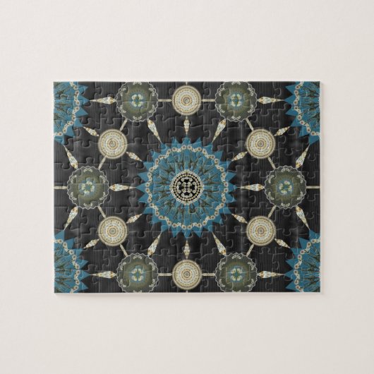Saguaro Cactus Mandala Array Puzzle Legpuzzel (Horizontaal)