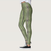 Saguaro Cactus Needles Vertical Stripe Southwest Leggings (Links)