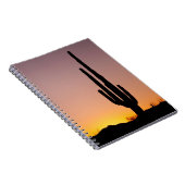 Saguaro Cactus op Sunset Notitieboek (Rechterzijde)