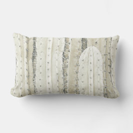 Saguaro Cactus Photo Art Neutral Colors Cool Kussen