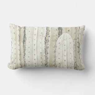 Saguaro Cactus Photo Art Neutral Colors Cool Kussen