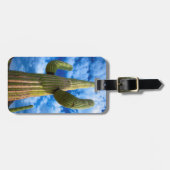 Saguaro cactus portret, Arizona Bagagelabel (Voorkant horizontaal)