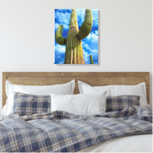 Saguaro cactus portret, Arizona Canvas Afdruk (Insitu (Slaapkamer))
