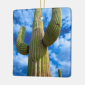 Saguaro cactus portret, Arizona Keramisch Ornament (Links)