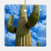 Saguaro cactus portret, Arizona Keramisch Ornament (Achterkant)