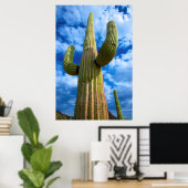 Saguaro cactus portret, Arizona Poster (Thuiskantoor)