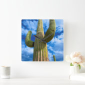 Saguaro cactus portret, Arizona Vierkante Klok (Huis)