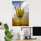 Saguaro Cactus Poster (Thuiskantoor)