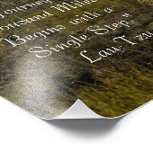 Saguaro Cactus Snow Capped Mountains Arizona USA Foto Afdruk (Hoek)