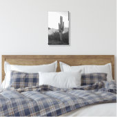 Saguaro Cactus Sonoran Desert B&W Foto afdrukken (Insitu (Slaapkamer))