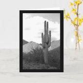 Saguaro Cactus Sonoran Desert Foto Wenskaarten Kaart (Gele Bloem)