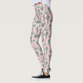 Saguaro Cactus Succulents Desert Waterverf Leggings (Links)