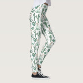 Saguaro Cactus Succulents Desert Waterverf Leggings (Rechts)