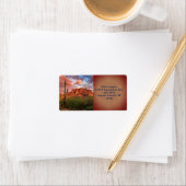 Saguaro Cactus Superstition Mountain Sunset Clouds Etiket (Insitu)