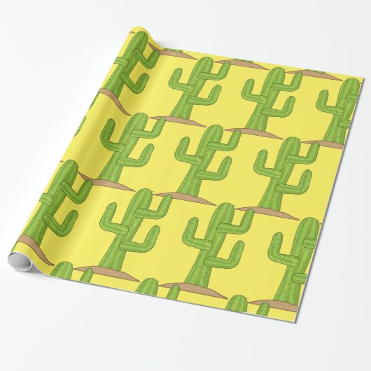 Saguaro Cactus Thunder_Cove Cadeaupapier (Uitgerold)