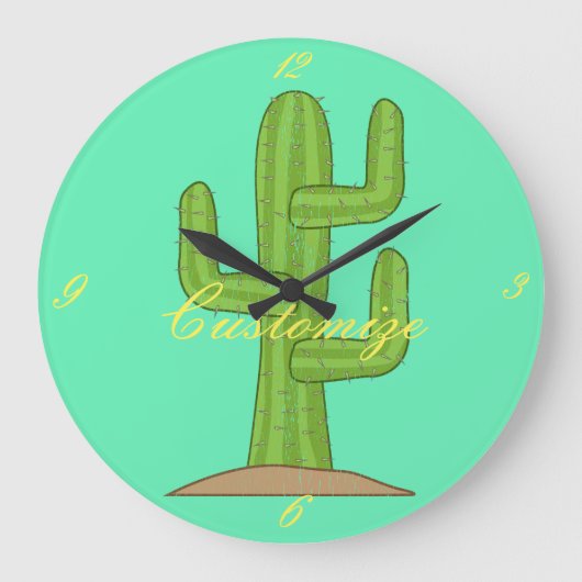 Saguaro Cactus Thunder_Cove Grote Klok (Voorkant)