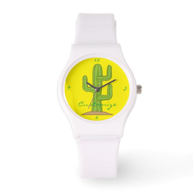 Saguaro Cactus Thunder_Cove Horloge (Voorkant)