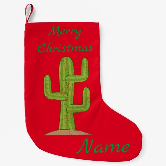Saguaro Cactus Thunder_Cove Kleine Kerstsok (Voorkant)