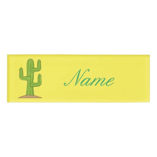 Saguaro Cactus Thunder_Cove Naambadge (Voorkant)