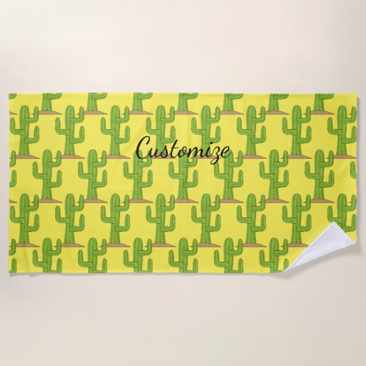 Saguaro Cactus Thunder_Cove Strandlaken (Voorkant)