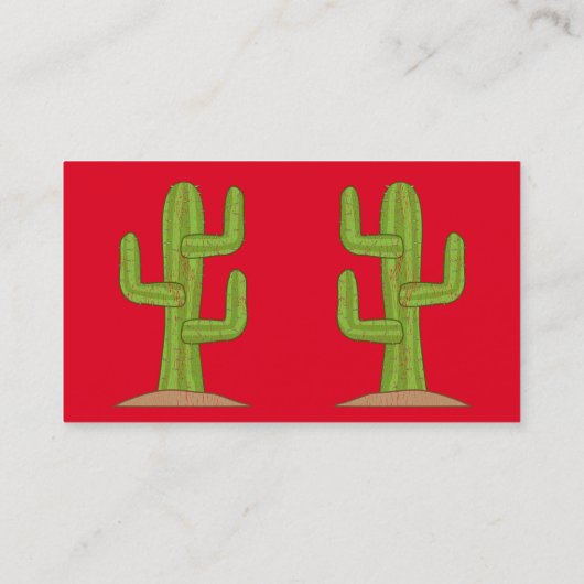 Saguaro Cactus Thunder_Cove Visitekaartje (Achterkant)
