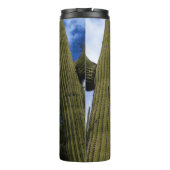 Saguaro Cactus Trio / Blue Sky & Clouds / Arizona Thermosbeker (Achterkant)