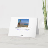 Saguaro Cactus Uitzicht van het Roosevelt Lake Ari Kaart (Achterkant)